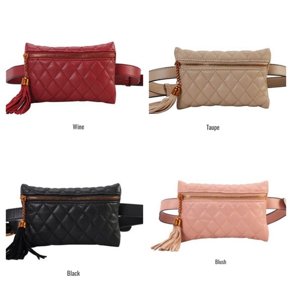 💕 2 colors💕Faux Leather Textured Fanny Pack💕 - Picture 3 of 5